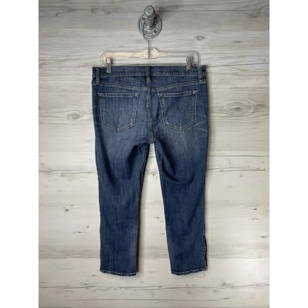 Old Navy‎ Jeans Womens 6 Blue The Flirt Mid Rise Stretch Denim Zip Fly Regular